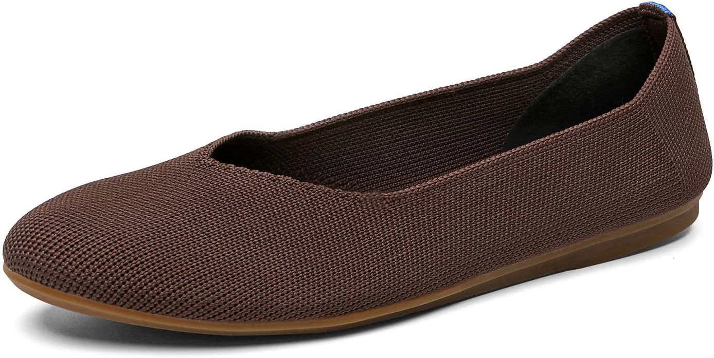 Women's Ballet Flat Dressy Casual Knit Shoes Round Toe Women Mesh Flats - Image 2