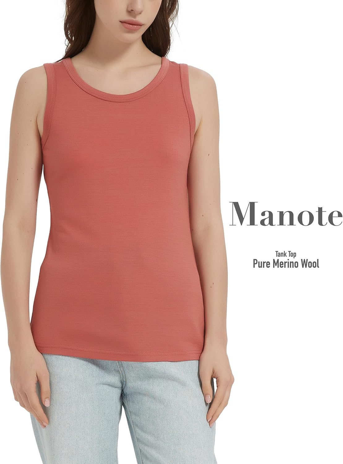 100% Merino Wool Tank Top for Women, Scoop Neck, Active Lightweight Breathable Undershirt, No-Odor Base Layer - Image 6