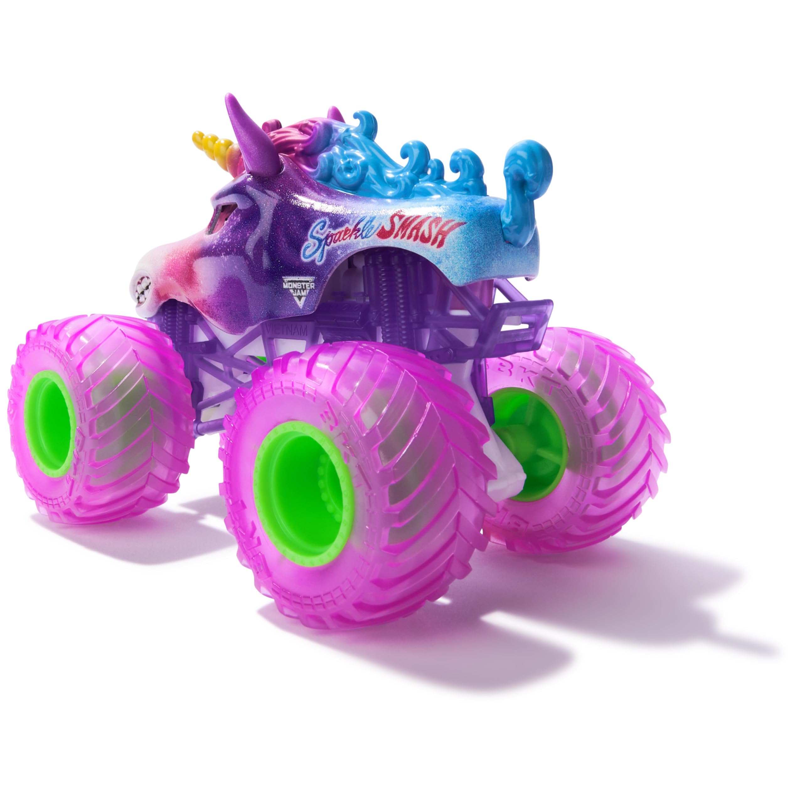 Amazon.com: Monster Jam, Official Sparkle Smash Monster Truck, Die
