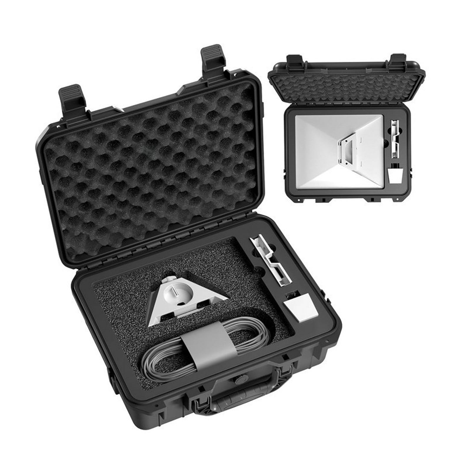 Emoshayoga Estuche Rígido para Satélites, Almacenamiento de Viaje a Prueba de Impactos para Mini Antena Parabólica y Accesorios, EVA Impermeable, 1 Unidad