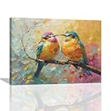 nanen Bird Canvas Wall Art Birds Painting Print Artwork Abstract Graffiti Pictures Wall Decor for Home Bathroom Living Room Kitchen Bedroom 16