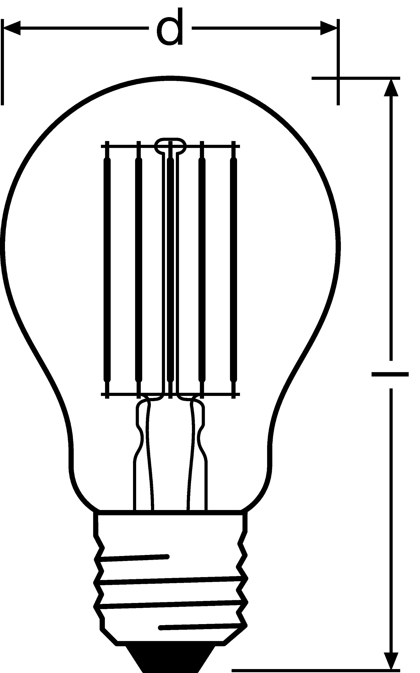 OSRAM LED Star Classic A100, lámpara LED de filamento transparente en forma de bombilla, casquillo B22d, blanco frío (4000K), sustituye a las bombillas convencionales de 100W, paquete de 6