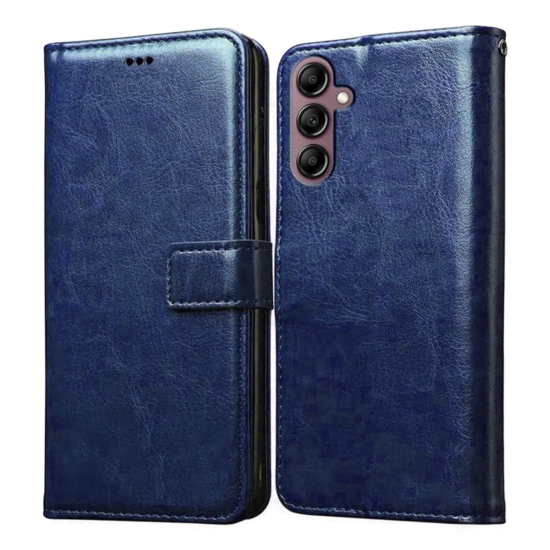 Casotec Flip Cover for Samsung Galaxy A14 5G | Premium Leather Finish | Inbuilt Pockets & Stand | Flip Case for Samsung Galaxy A14 5G (Blue) (B0BTDFG9D7) Amazon Price History, Amazon Price Tracker