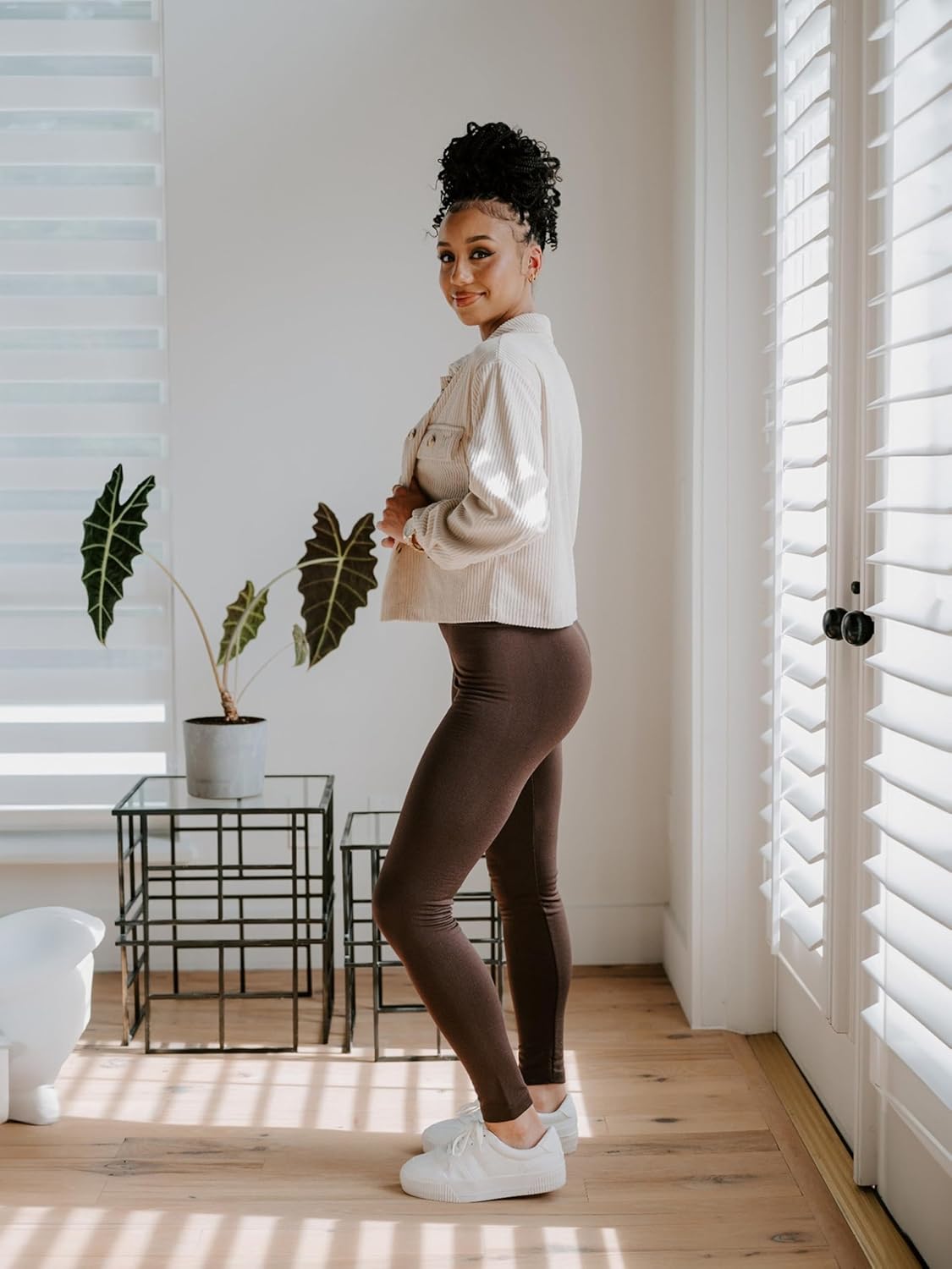 Conceited Fleece Lined Leggings in New Sweater Knit and 20+ Colors (Available in Plus Size) - Image 3