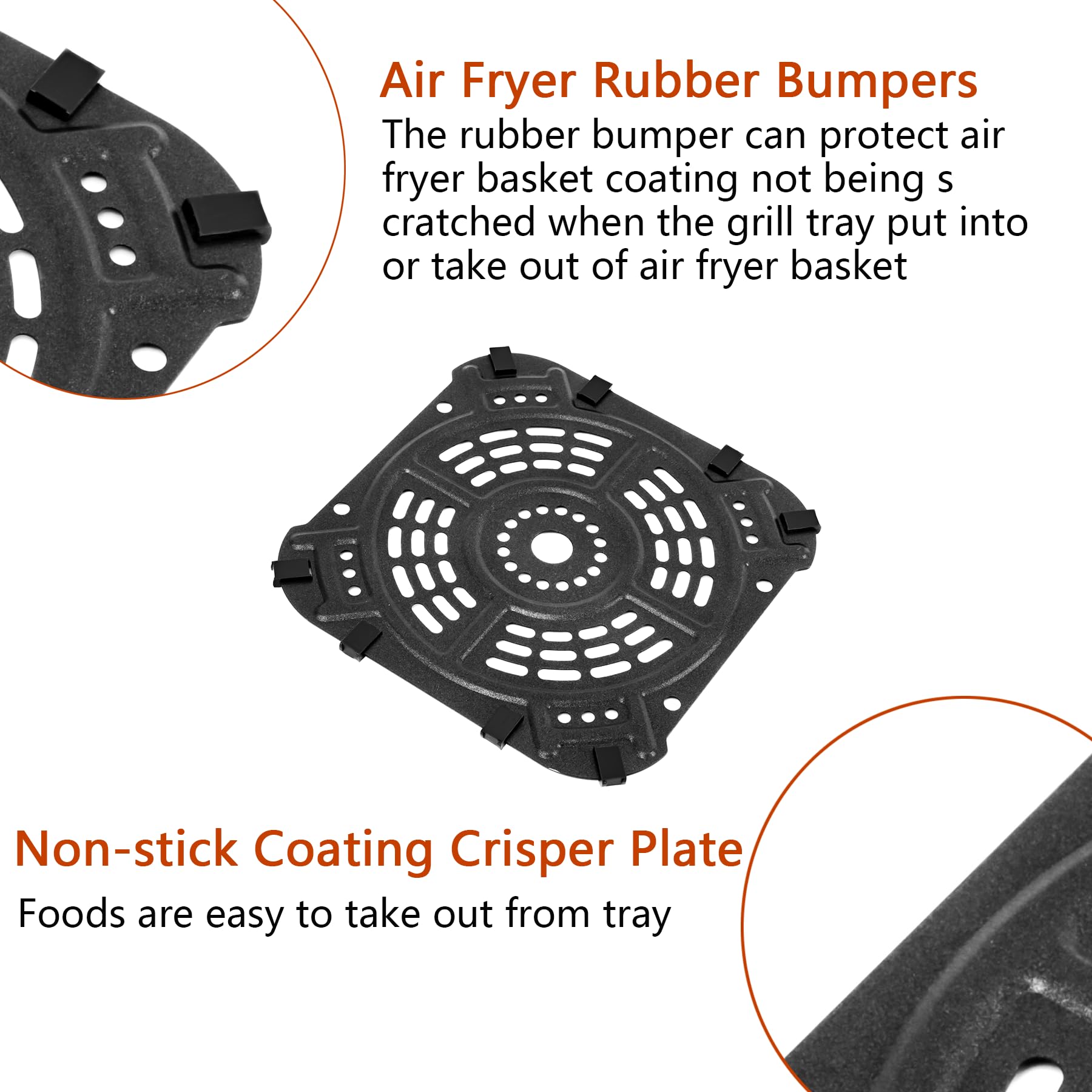 Ersatz Grillplatte Für Pro Air Fryer Plus 8QT - Spülmaschinenfest