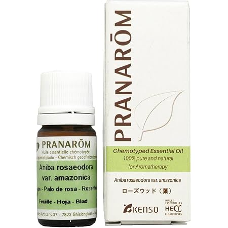 Amazon Co Jp ローズウッド 葉 5ml バラを連想させる甘い香りでバラ の香りの代用としても リラックスハーブ系 Pranarom プラナロム 精油 アロマオイル エッセンシャルオイル P 10 ビューティー