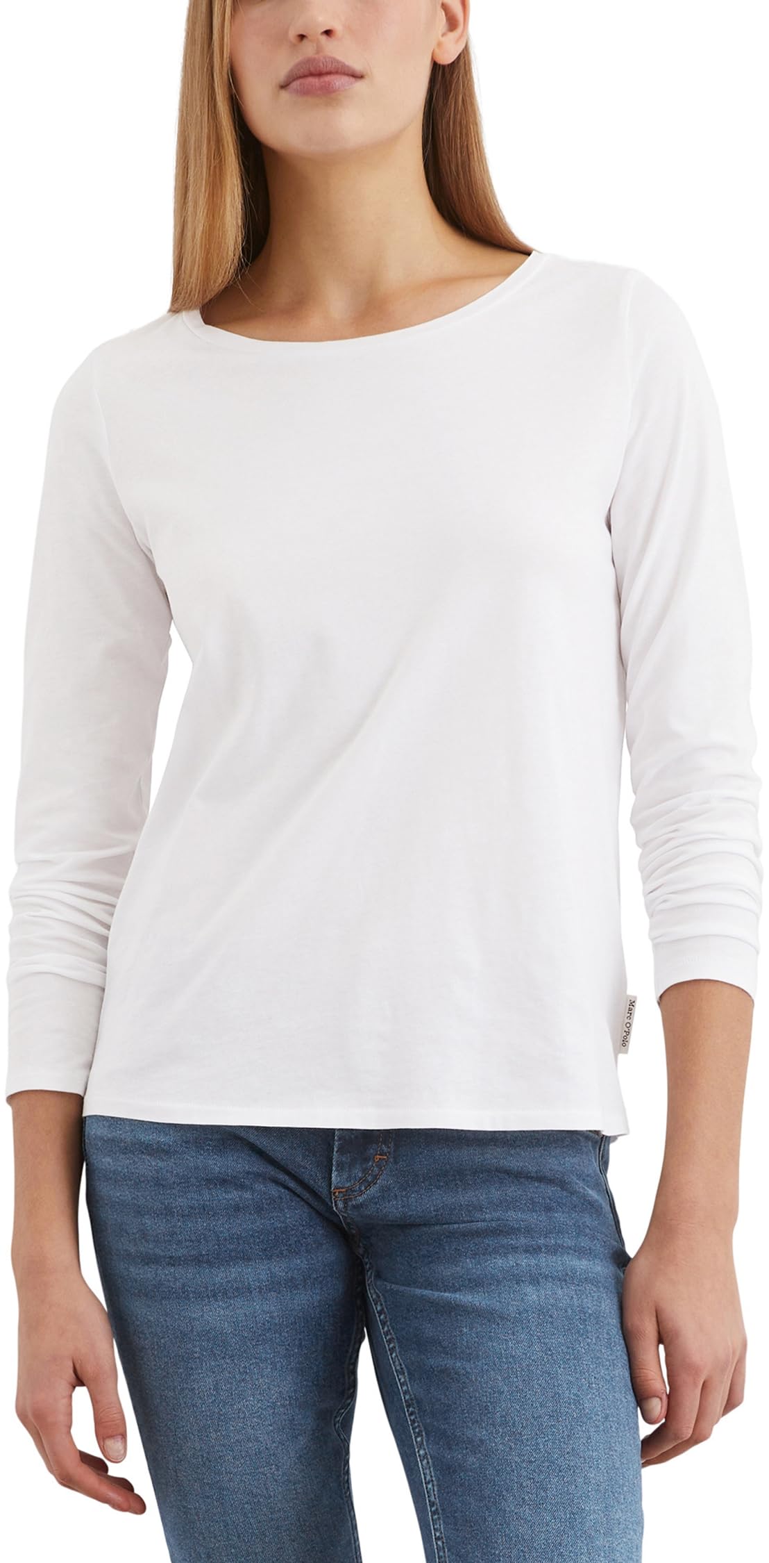 Marc O'Polo Damen Langarmshirt aus Bio-Baumwolle Regular Fit