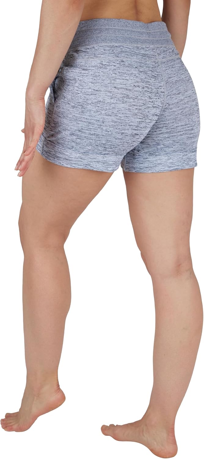 90 Degree By Reflex Womens Soft Sweat Shorts High Waisted Drawstring Lounge Shorts with Pockets - Image 4
