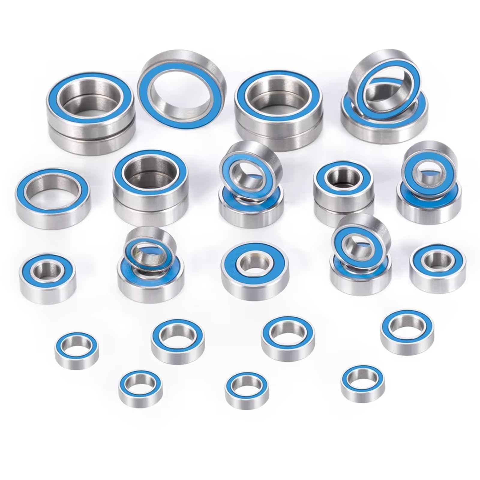 Für Lasernut U4 Tenacity MT SCT Truggy 1/10 30 Teiliges Abgedichtetes Kugellager Set RC Crawler Car Modell Zubehör Reparatur Austausch Montage RC Lagerteile