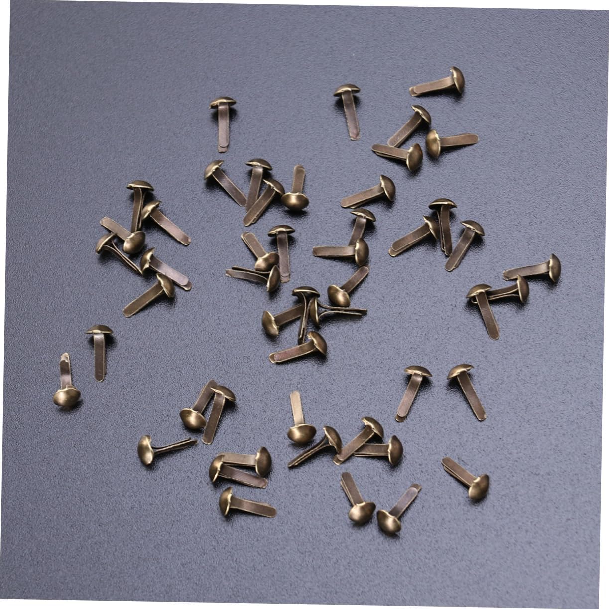 CORHAD 300pcs Metal Brads Electroplated Fasteners for Crafts Bronze Round Paper Fasteners for Scrapbooking Projects and Photo Displays