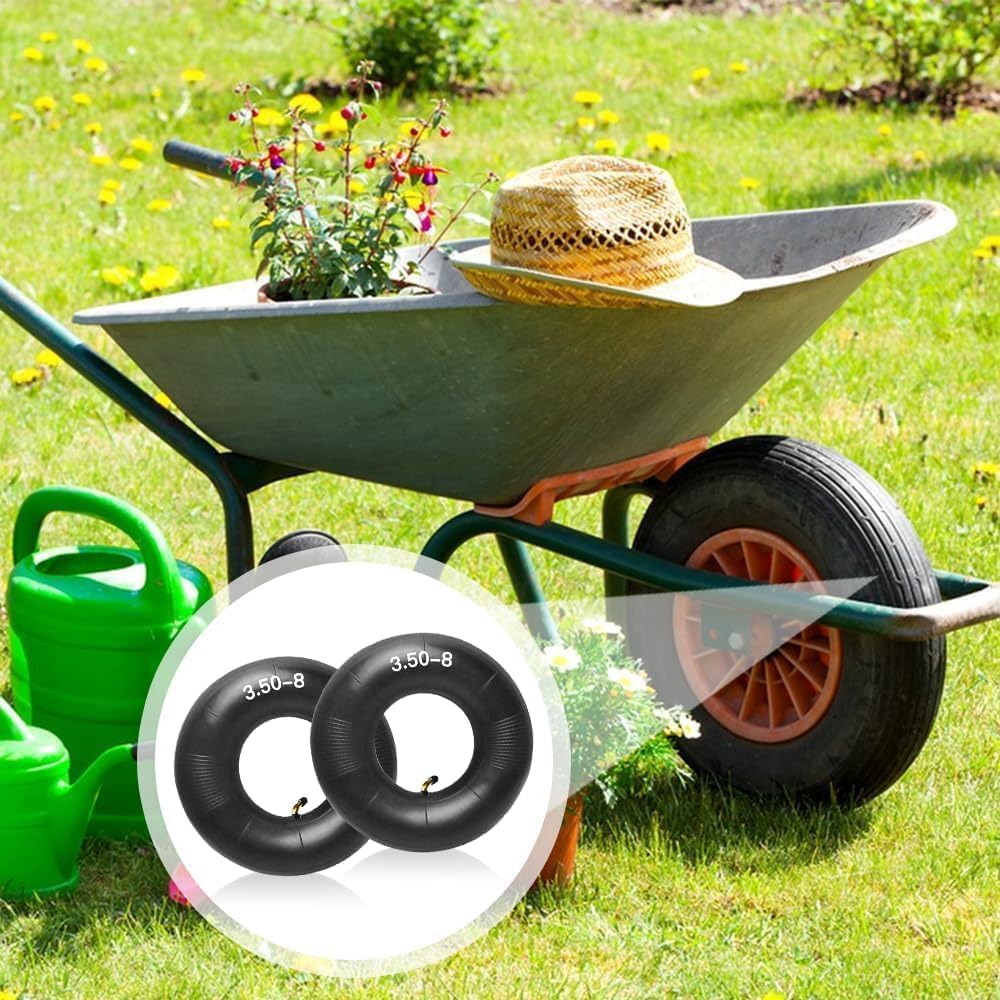 2 Stück Schubkarrenrad Schläuche 4.10/3.50-4 - Ersatzschlauch Für Gartenwagen & Schubkarren