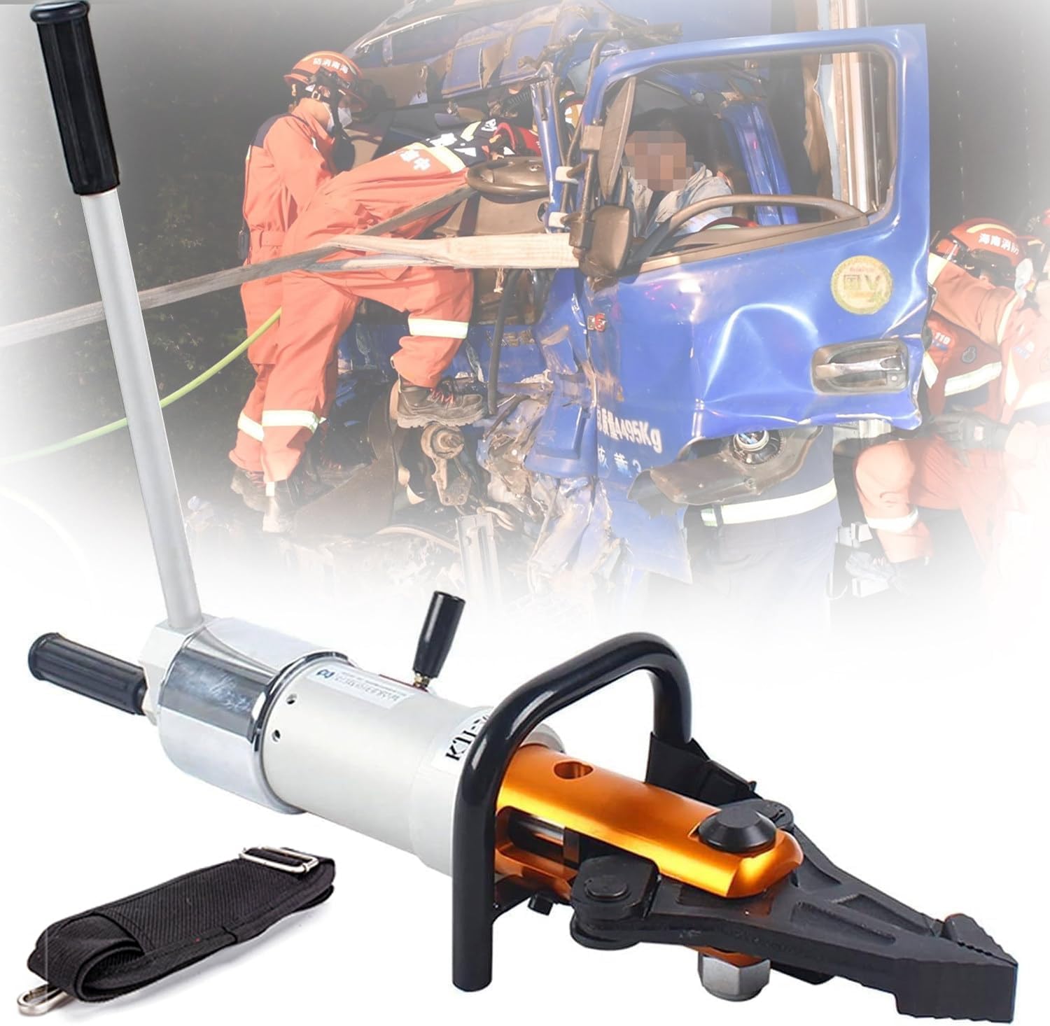 Szczypce do rozciągania hydraulicznego, obrotowe o 360°, uniwersalne narzędzie tnące do ratownictwa awaryjnego, przenośne szczypce hydrauliczne do gaszenia pożarów i wypadków drogowych