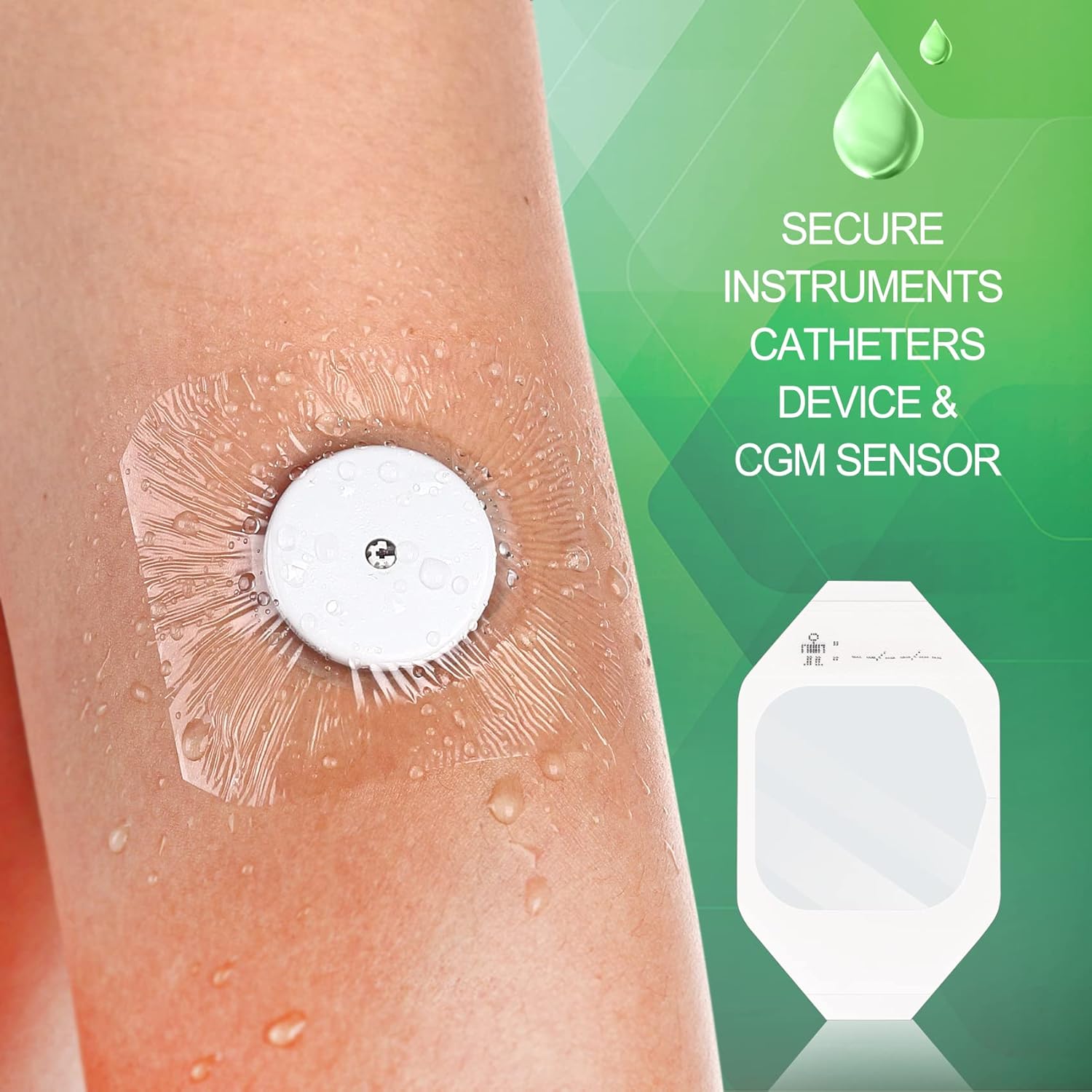 NeuHeils Transparent Film Dressing 2 3/8'' x 2 3/4'', 100 Pack, Waterproof Wound Cover Bandage, Clear IV Catheter Tape, Adhesive Patch, Shower Shield - Image 5