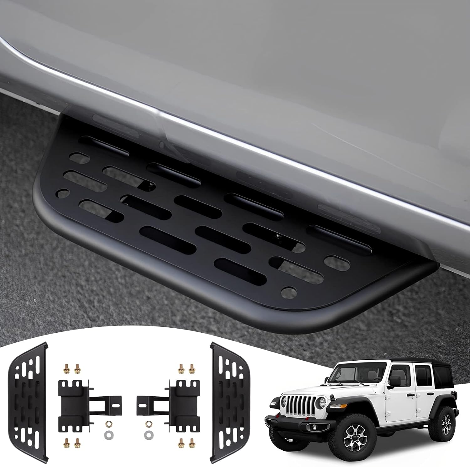 Utiiy Running Boards for 20182023 Jeep Wrangler JL Front Door Side