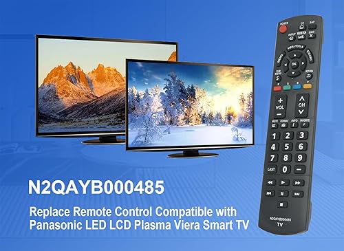 Miniatura 4 de Nuevo N2QAYB000485 Reemplazo remoto para PANASONIC TV TC-P50U2 TC-P50X2 TC-P54S2 TC-P58S2 TC-P65S2 TH-32LRU20 TH-37LRU20 TH-42LRU20 TC-42PR X34 TH.