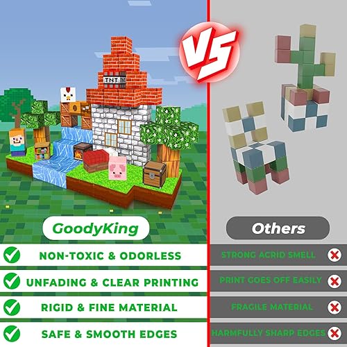 Miniatura 4 de Goody King Bloques magnéticos  Juego de 100 cubos de construcción magnéticos, juguetes de construcción para niños y niñas de 3 a 4 años, 5, 6, 7, 8,