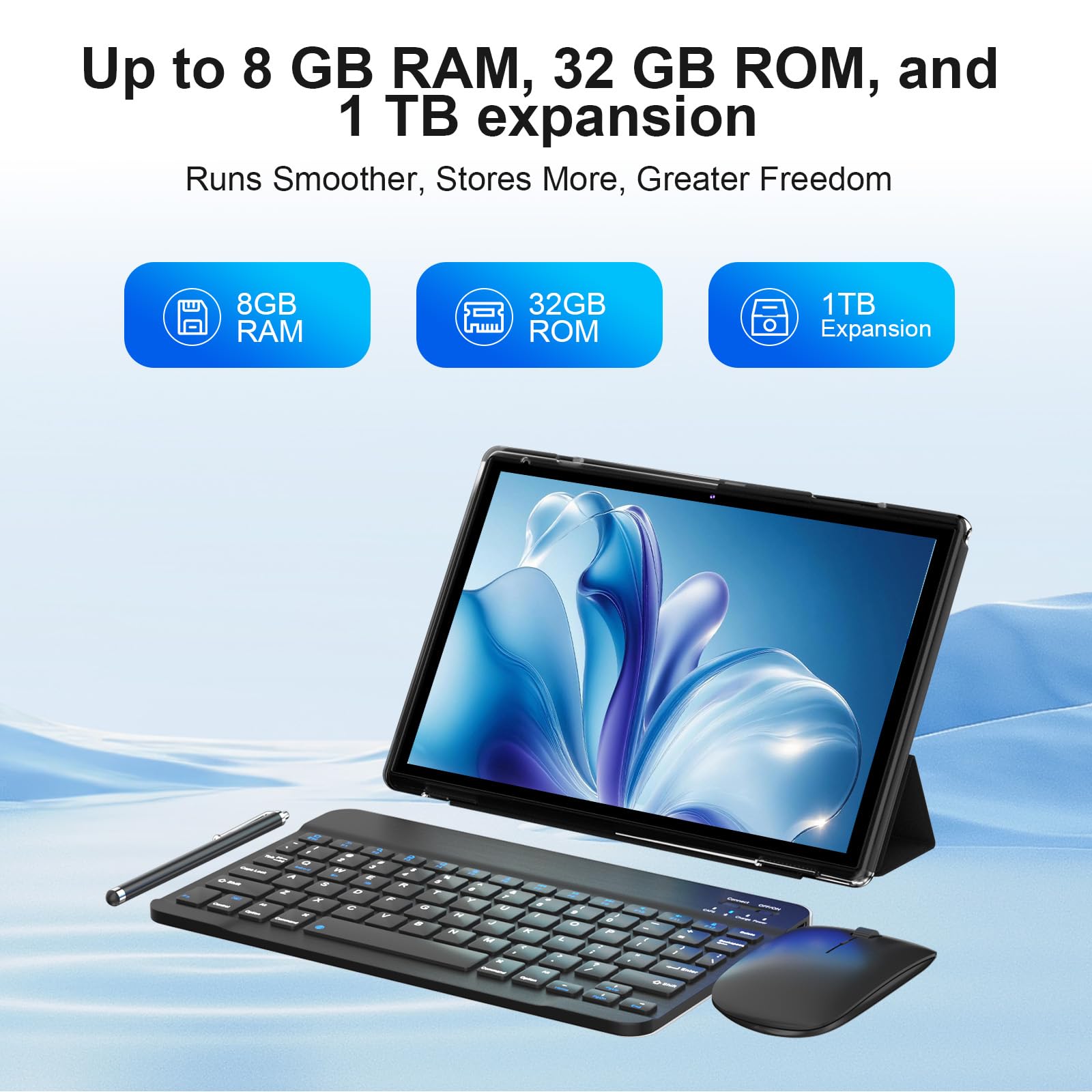 Amazon.com : 10 inch Tablet 2 in 1 Android 15 Tablets with