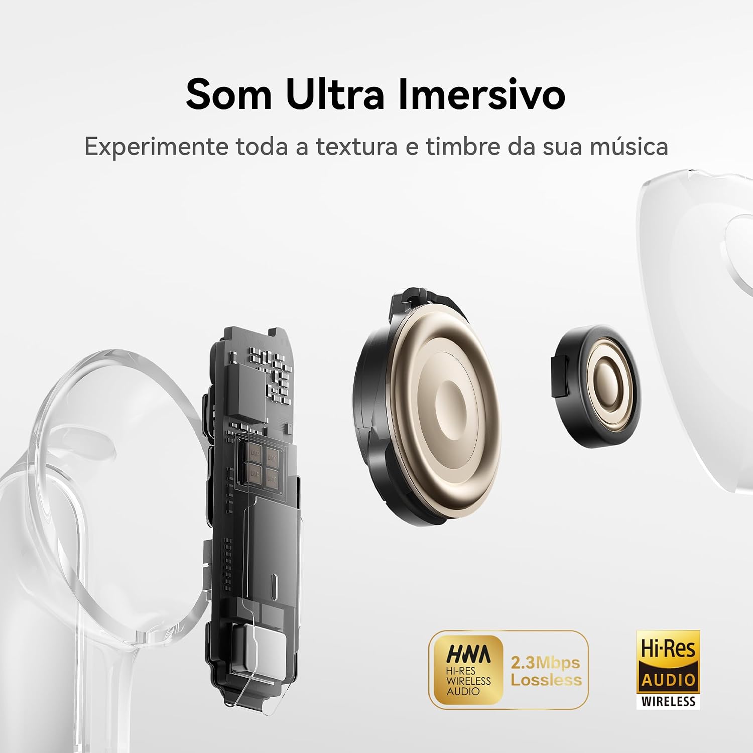 Fone de Ouvido Sem Fio, HUAWEI FreeBuds Pro 5, Cancelamento de Ruído com IA de Motor Duplo, Som Ultra Imersivo, Chamadas Estáveis e Nítidas, IP57, Até 38 horas Autonomia de Bateria, Cinza Fone de Ouvido Sem Fio, HUAWEI FreeBuds Pro 5, Cancelamento de Ruído com IA de Motor Duplo, Som Ultra Imersivo, Chamadas Estáveis e Nítidas, IP57, Até 38 horas Autonomia de Bateria, Cinza
