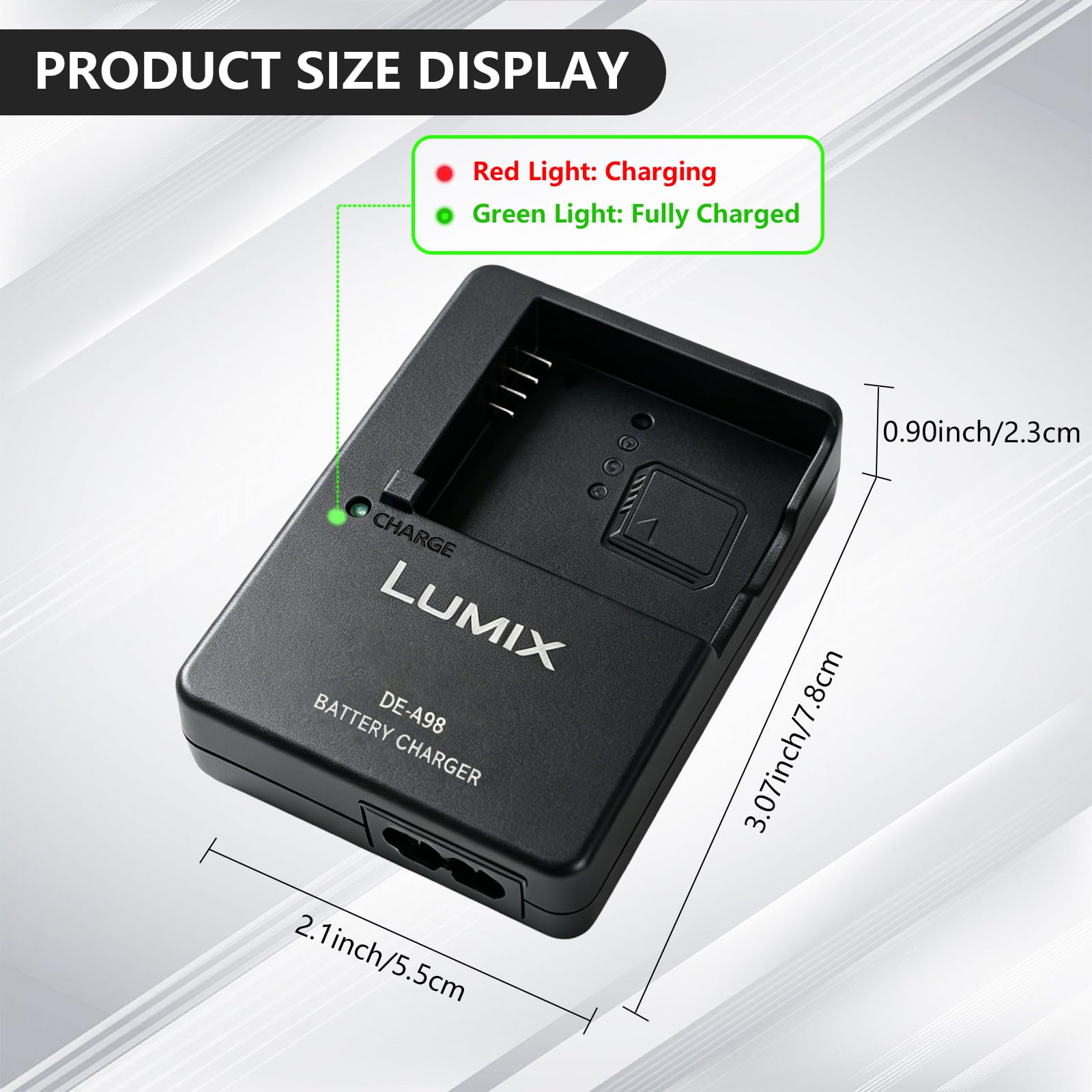 Amazon.com : DE-A98 Charger Compatible with Panasonic Camera LUMIX