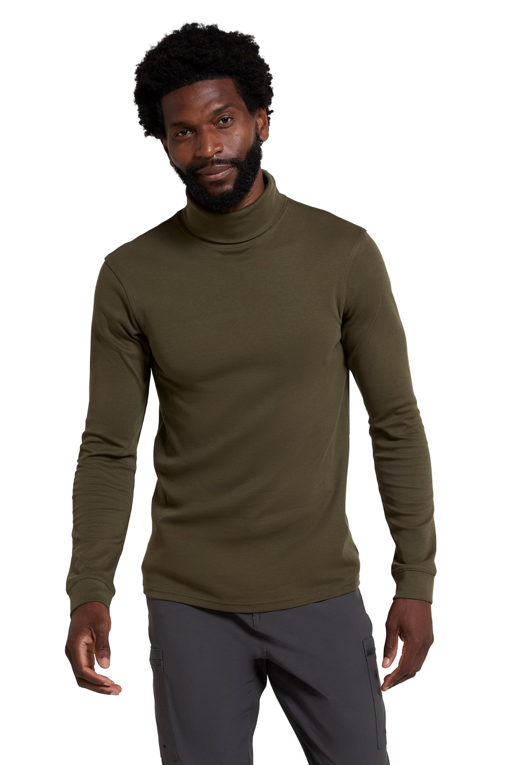 Mountain Warehouse Men's Khaki Meribel Thermal Baselayer Top L