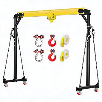 Adjustable Portable Gantry Crane w/Manual Trolley - 2 Ton 44004500 lb