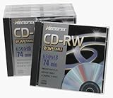 memorex cd-rw drive  Memorex Lot de 10 CD-RW 700 Mo/80 Minutes 24x avec boîtiers Fins