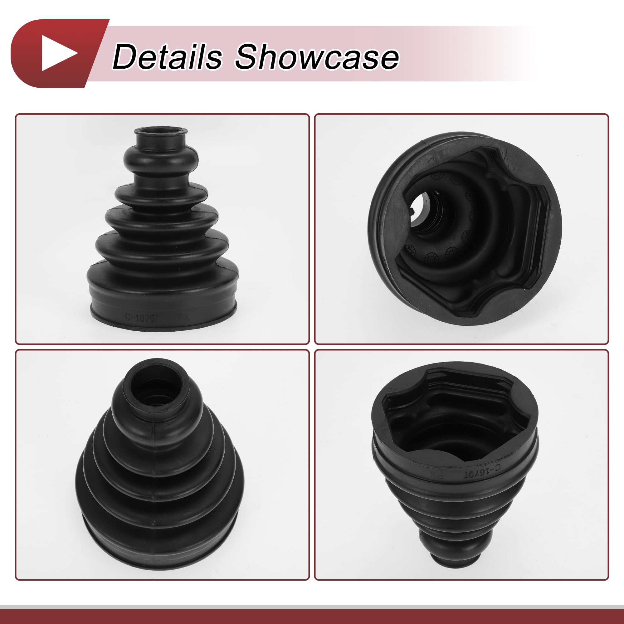 Kit De Fuelle De Junta Homocinética Para Bmw X5 2000-2006 1Pc | Para Bmw 325I/330I/325Xi/330Xi 01-05, Color Negro, Material Goma Y Metal, Oe 31607565315, Interna, Altura 11.3Cm
