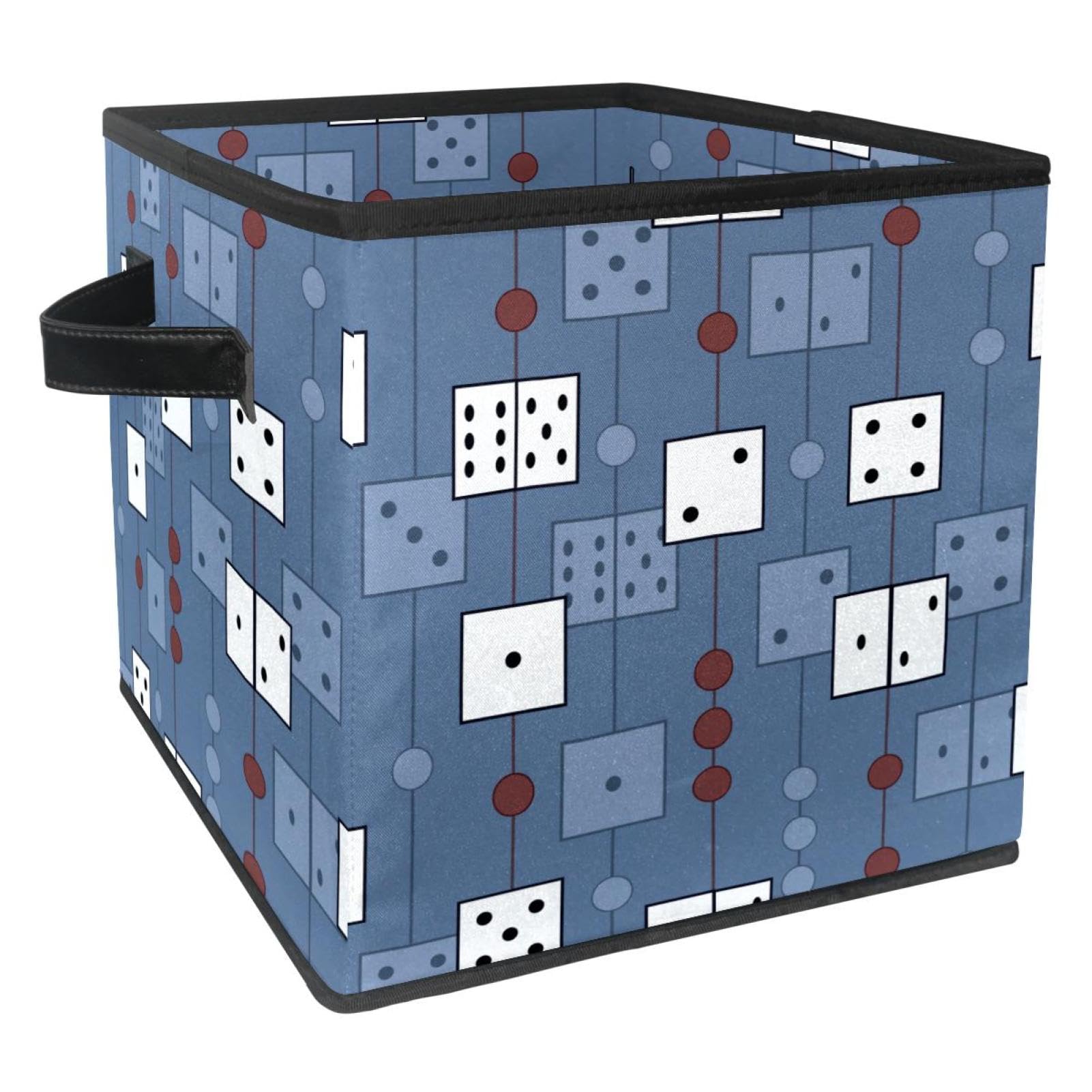Boîte de rangement pliable motif dés pour chambre d'enfant et salon