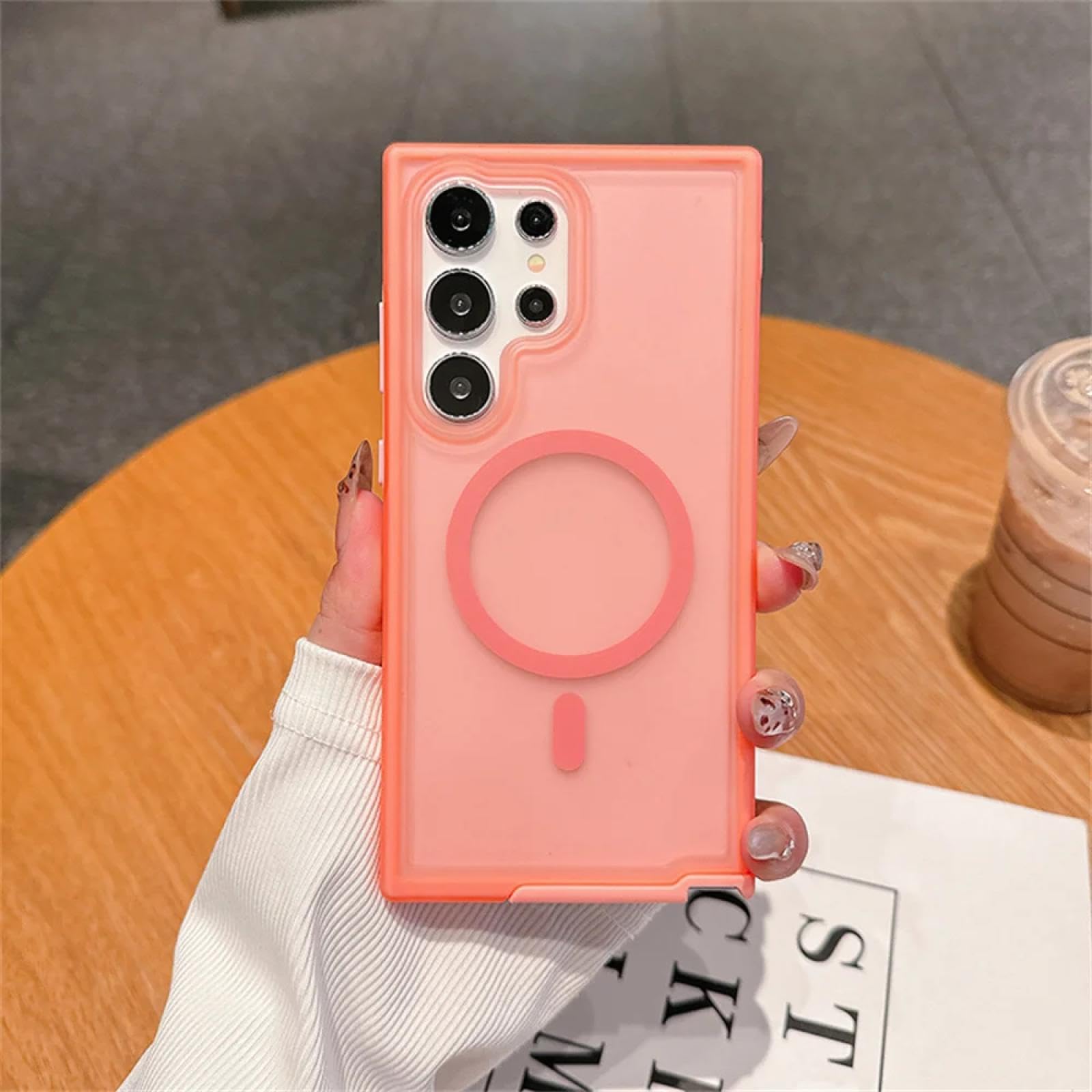 Coque Samsung S24 Plus résistante aux chocs finition mate rose - 8