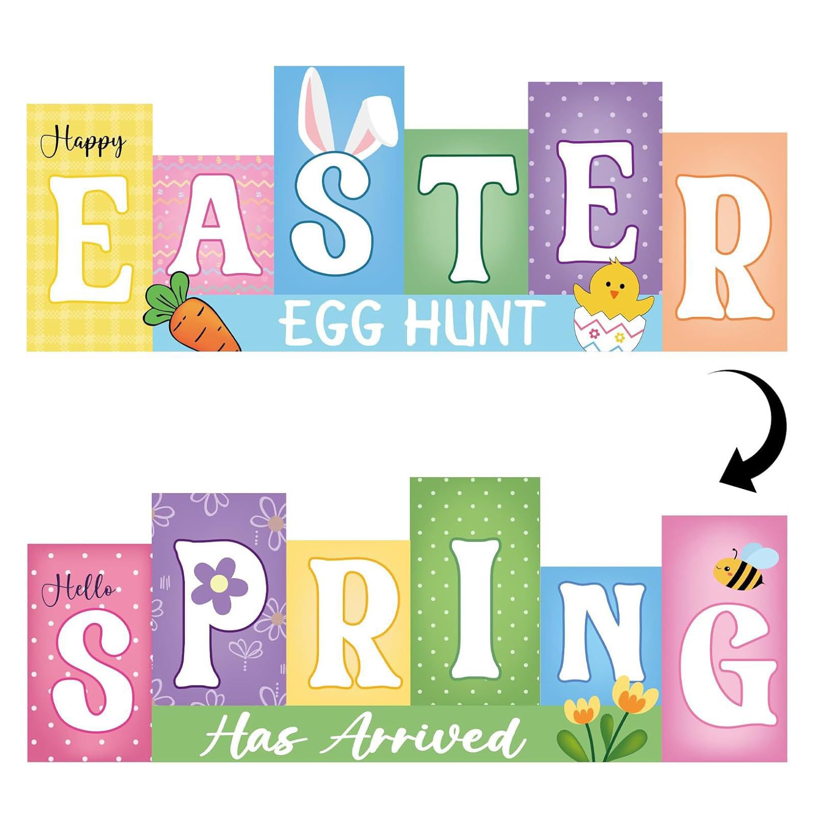 carotoe User Friendly Sturdy Double Sided Reversible PVC Desktop Decors Sign for Sustainable Homes Holiday Decoration Table Decors