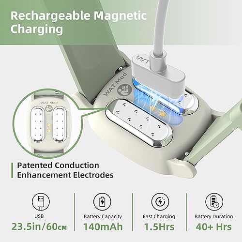 Miniatura 5 de EmeTerm Explore la FDA - Pulsera antináuseas IP67, impermeable, banda de alivio de mareos por movimiento matutino, diseño clásico recargable, sin