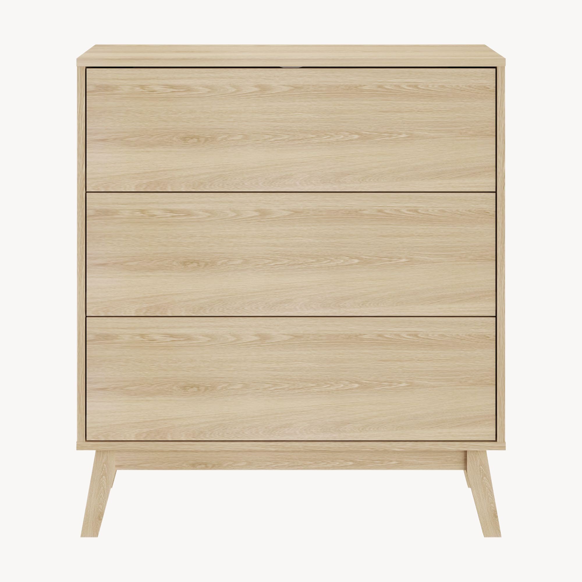 [en.casa] Kommode mit Schubladen Aastmabospoo Schubladenschrank Schlafzimmer Kommodenschrank groß Schrank Sideboard Beistellschrank 90 x 80 x 40 cm Eicheoptik hell