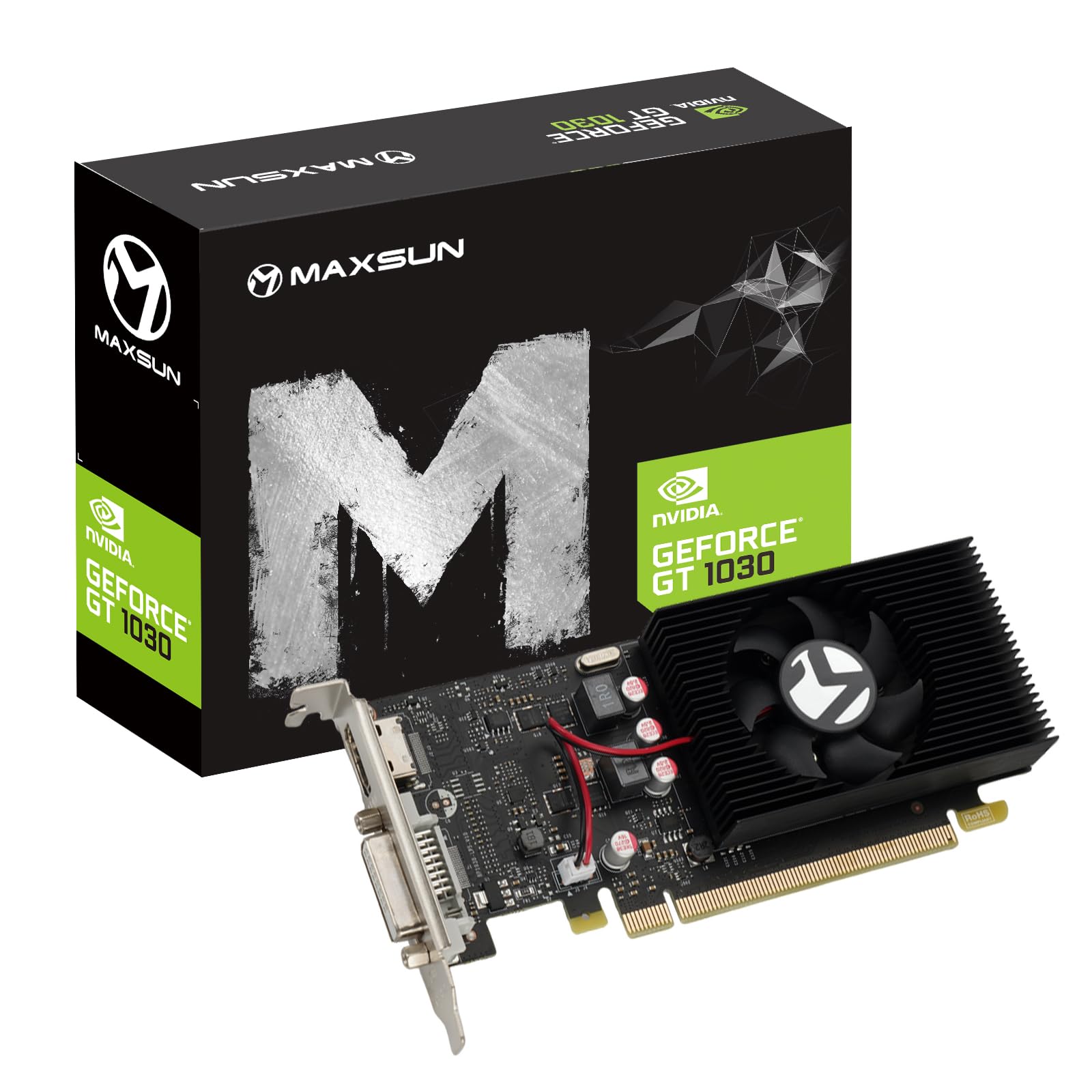 maxsun GEFORCE GT 1030 2GB GDDR5 64-Bit Video Graphics Card GPU PCIe 3.0 DirectX 12 ITX HDCP DVI HDMI SFF Low Profile Ready Fast Performance Than 2GD4-image-37