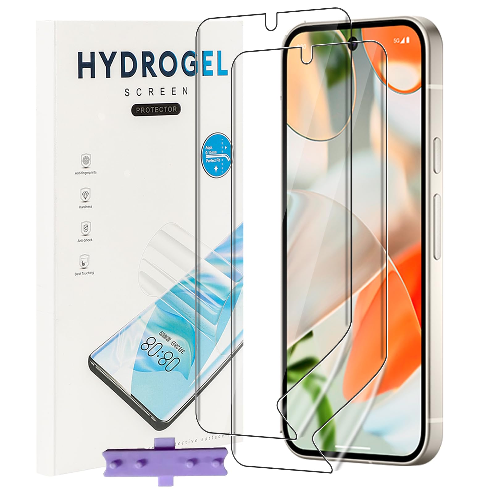 Custodia Protettiva Pixel 8 Pro Custodia Con Supporto Per Google Pixel 8/8 Pro - Protezione Rinforzata Vetro Temperato 9H Cover Protettiva Con Vetro Temperato