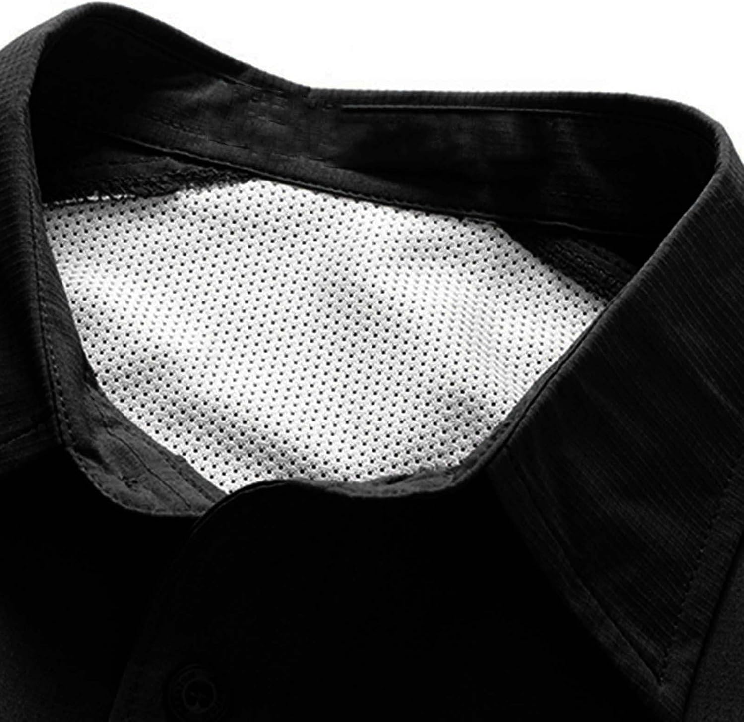 Cargo Tactical Shirts for Men Cool Hiking Button Up Short Sleeve Collared Work Blouse Quick Dry for Fishing