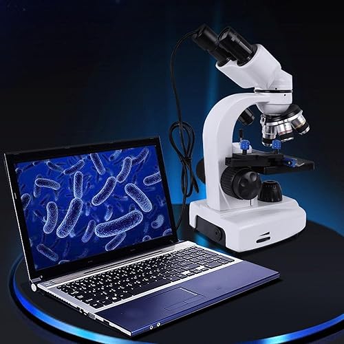 Miniatura 2 de Microscopio para adultos, microscopio binocular de rotación de 40X3000X 360 sin adaptador de teléfono, kits electrónicos, imagen clara de rotación