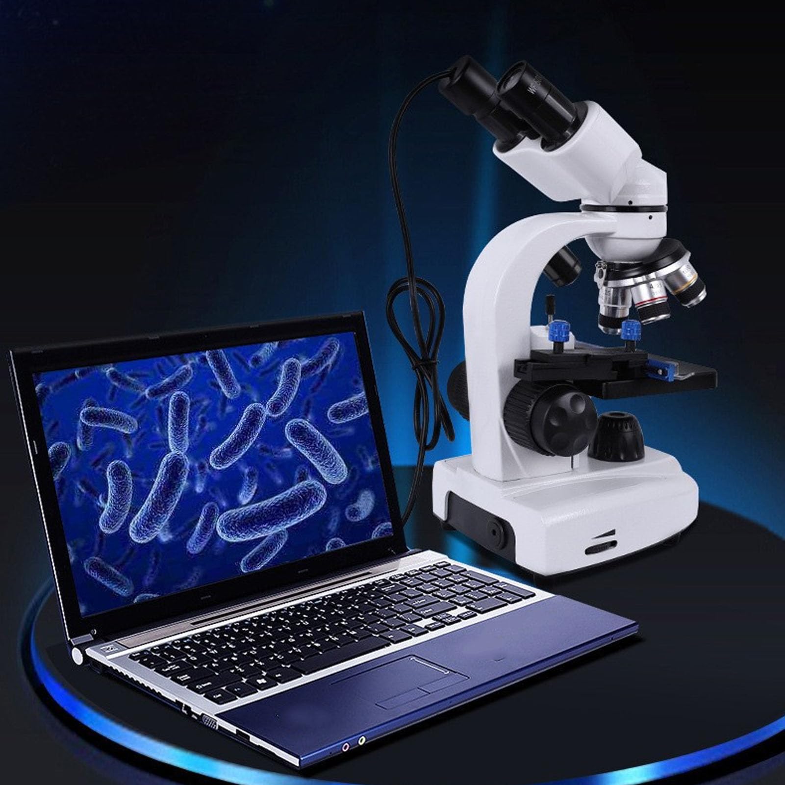 Snapklik.com : Microscope For Adults, 40X3000X 360 Rotation Binocular ...