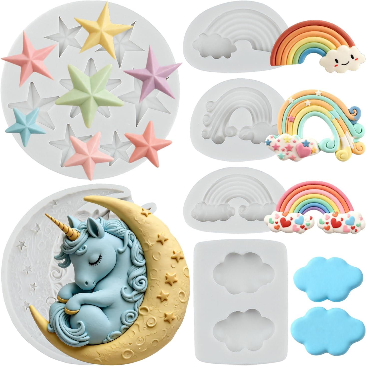 Picture Frames Silicone Mold Cinderella Fondant Molds Set of 5 thumbnail