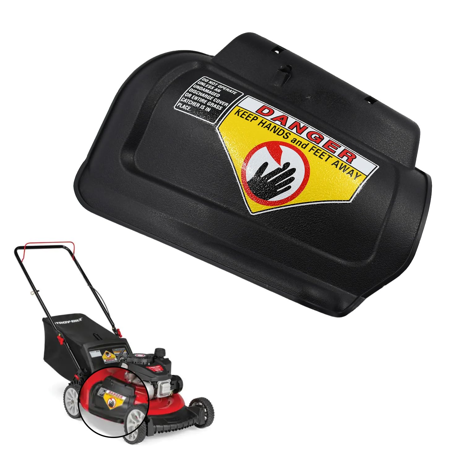 Bouchon de paillage à charnière pour tondeuse MTD Cub Cadet Yard Machines 53cm