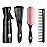 BRUSHZOO Detangling Brush with Hair Spray Bottle, Wide Tooth Comb for Women, Men, and Kids - 9 Row Brush with Detangler for Natural 3/4abc Curly Hair