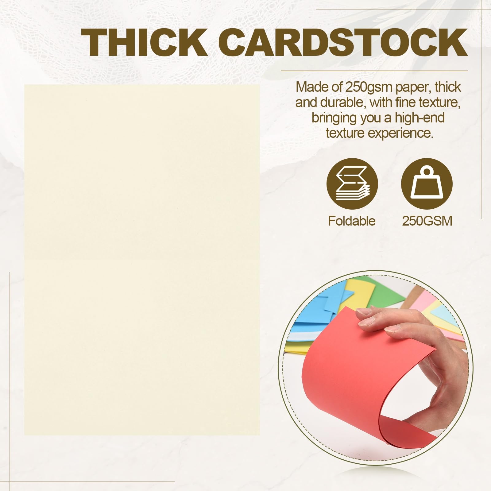 PATIKIL 20Pack Light Coffee 4x6 Envelopes With Cards, Self Seal A6 Envelopes With Folded Cardstock For Greeting Cards Wedding Greeting Birthday Invitations Letter Mailing