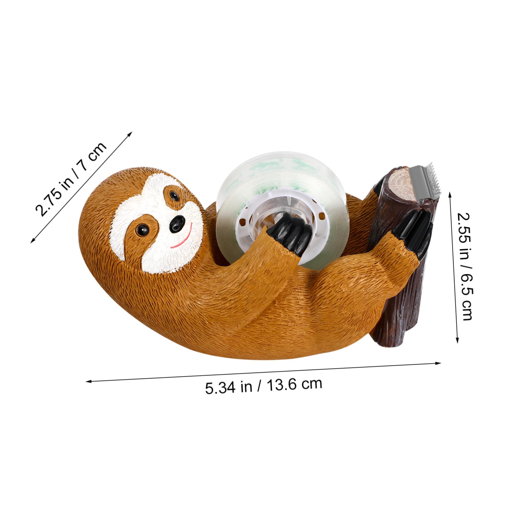 Operitacx 5 Stück Klebebandabroller Tragbarer Tape Dispenser mit Cartoon Design für Büro und Zuhause Schnelles Stabiler Halt für Verschiedene Anwendungen