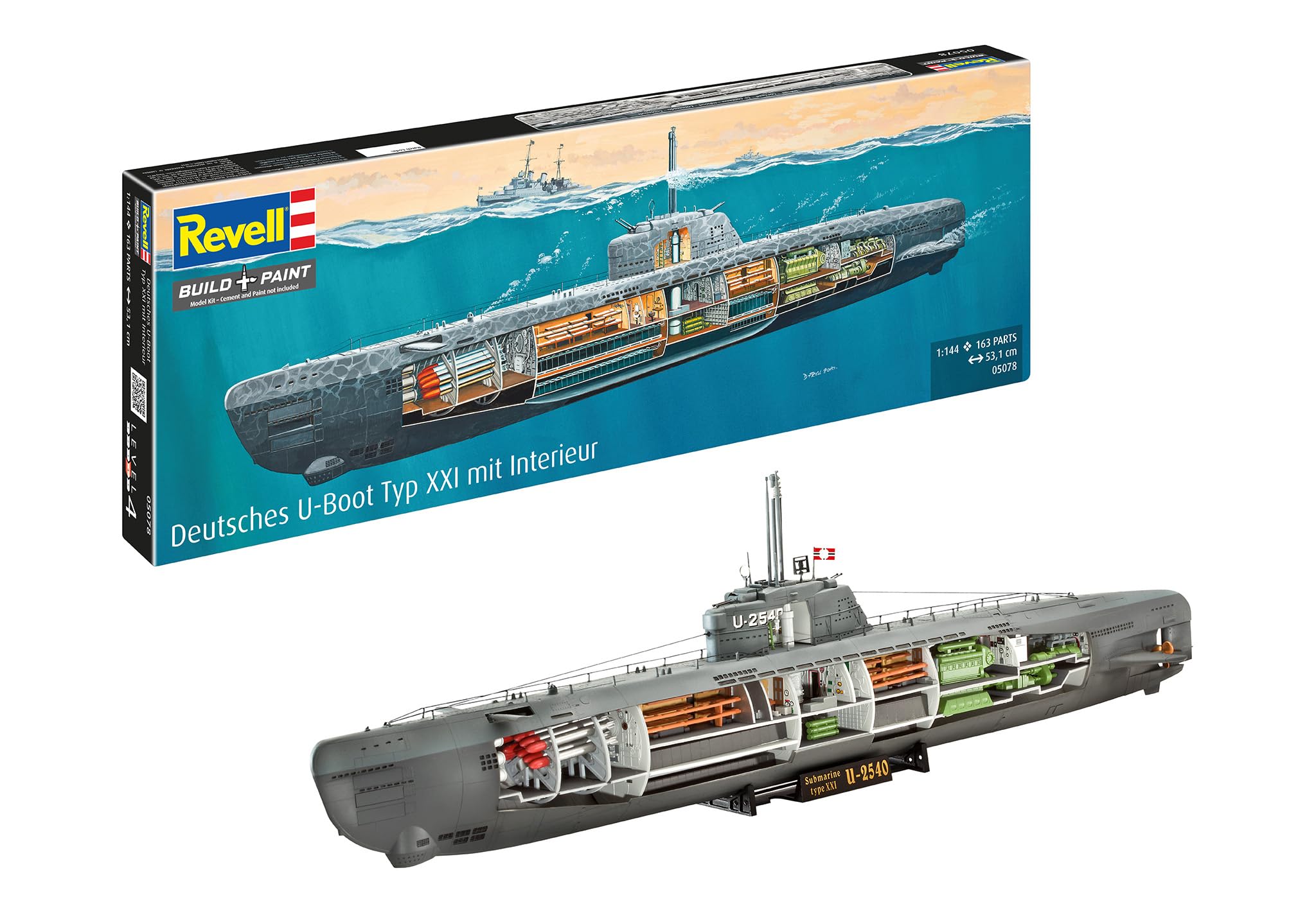 Amazon | ドイツレベル 1/144 U2540カットモデル プラモデル