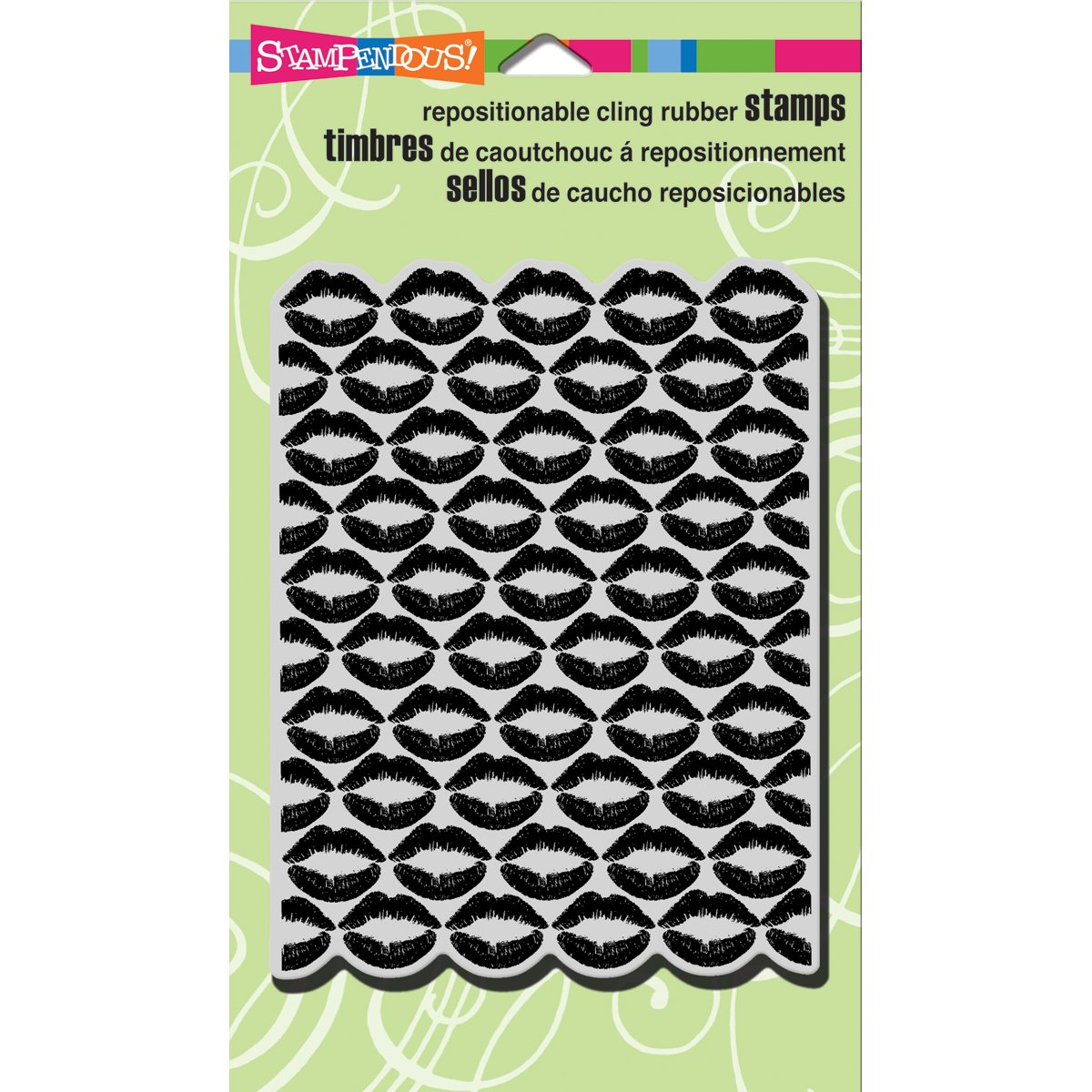 Stampendous Sellos para Estampado (Goma 10,1 x 15,2 cm Sheet-Kisses Galore