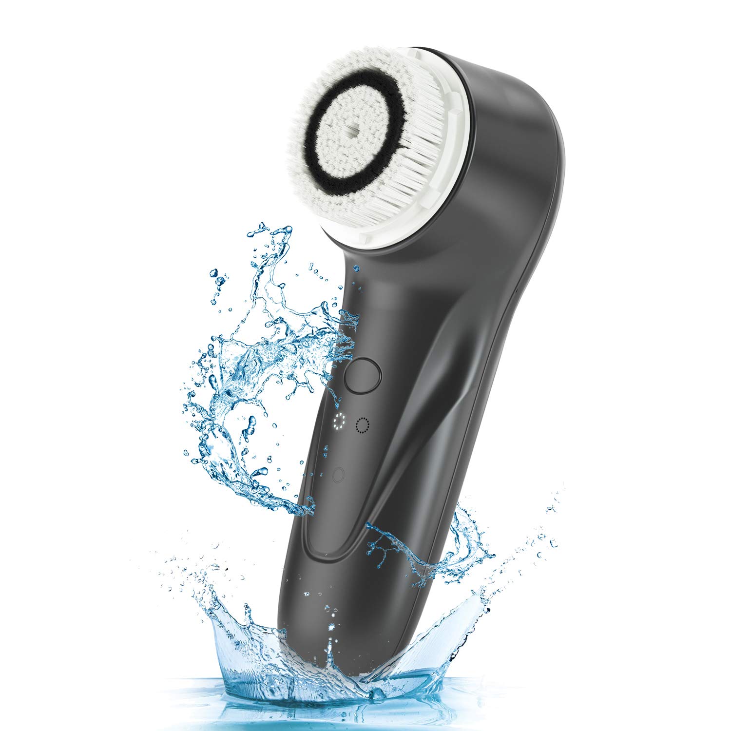 Facial Cleansing Brush Cleansing Professional Face Spa System for Exfoliating Remove Blackhead，IPX7 Waterproof Electric Vibrating Sonic Face Brush ，with 2 Mode,wireless induction Charger : Beauty & Personal Care
