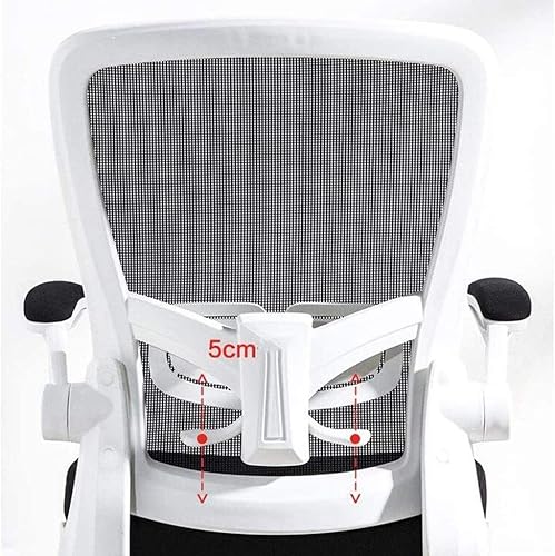 Miniatura 5 de Silla de oficina ejecutiva ergonómica con respaldo medio y reposabrazos acolchados, altura ajustable del asiento