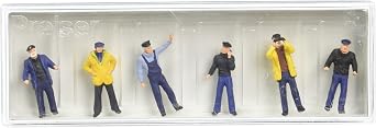 Preiser 10353 People Working Ships Crewmen Package6 HO Model Figure