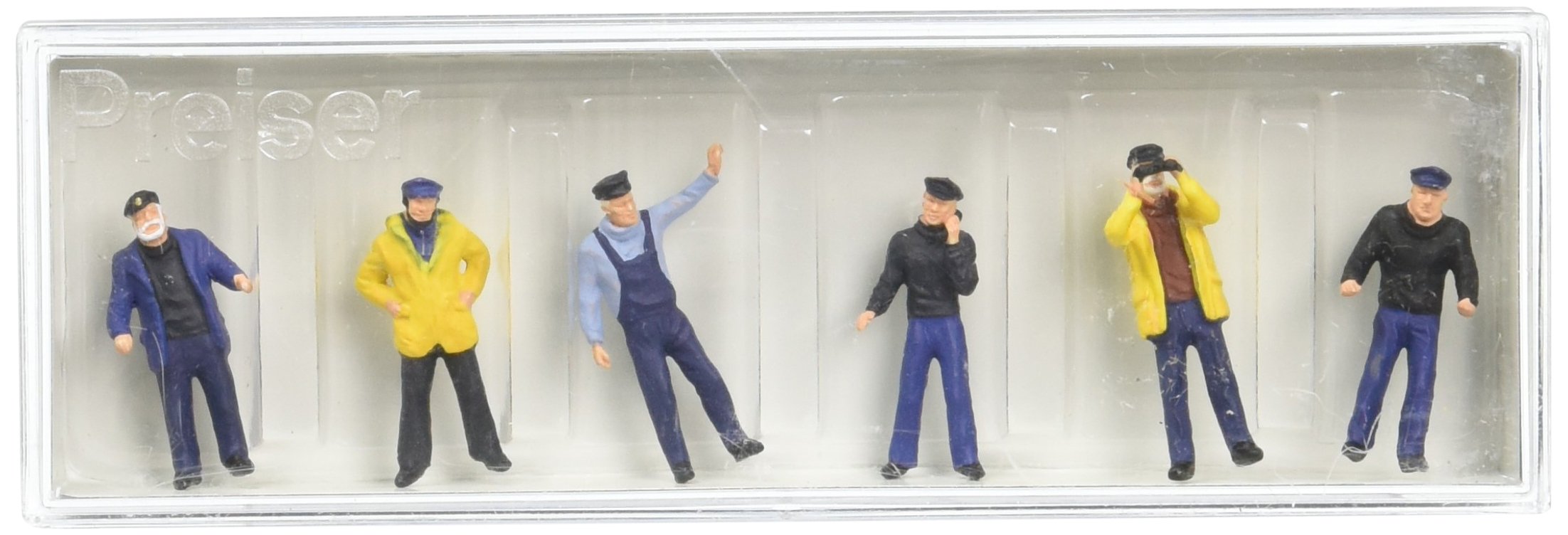 Preiser 10353 People Working Ship's Crewmen Package(6) HO Model Figure