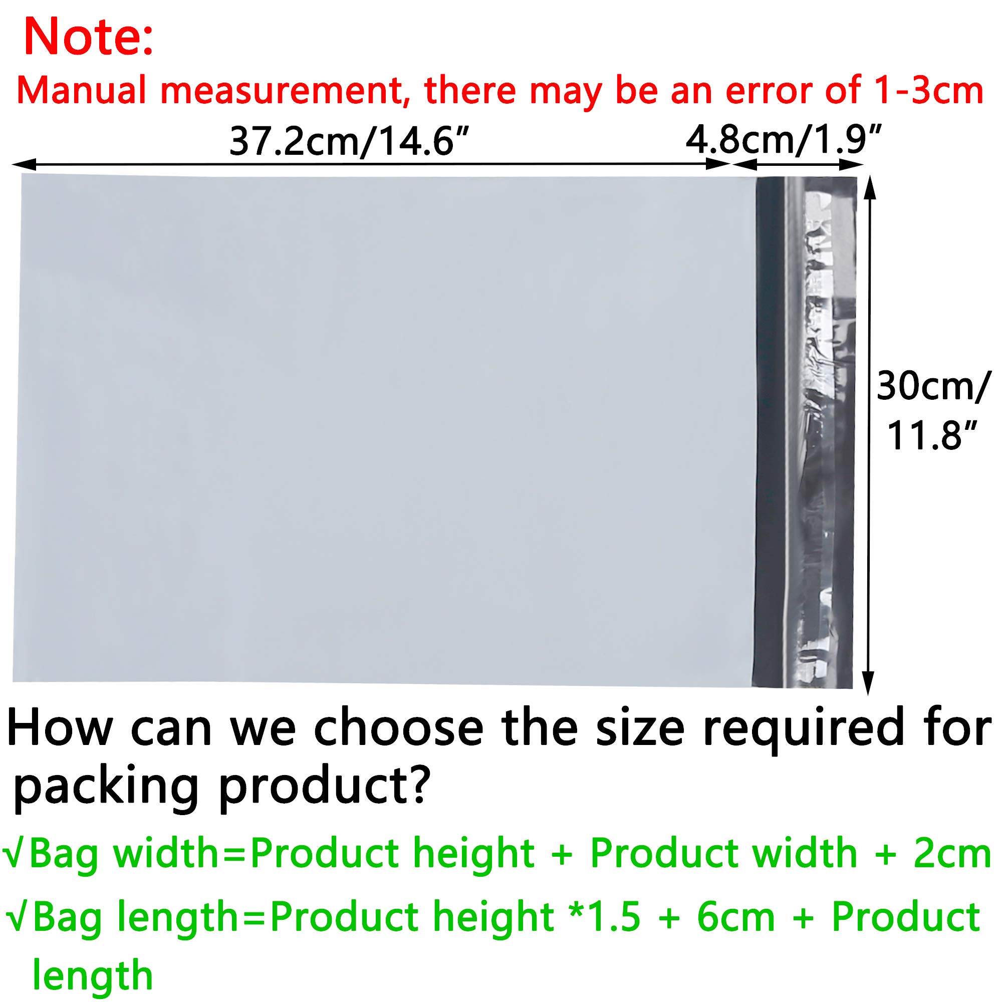 Bolsa Envios Paquetes, 100pcs 30cm X 42cm Bolsas para Envíos Paquetes Vinted, Sobres para Envíos Vinted de Plástico Autoadhesivas, Embalaje Opaca, Resistentes para Ropa Zapatos Libros Blanco