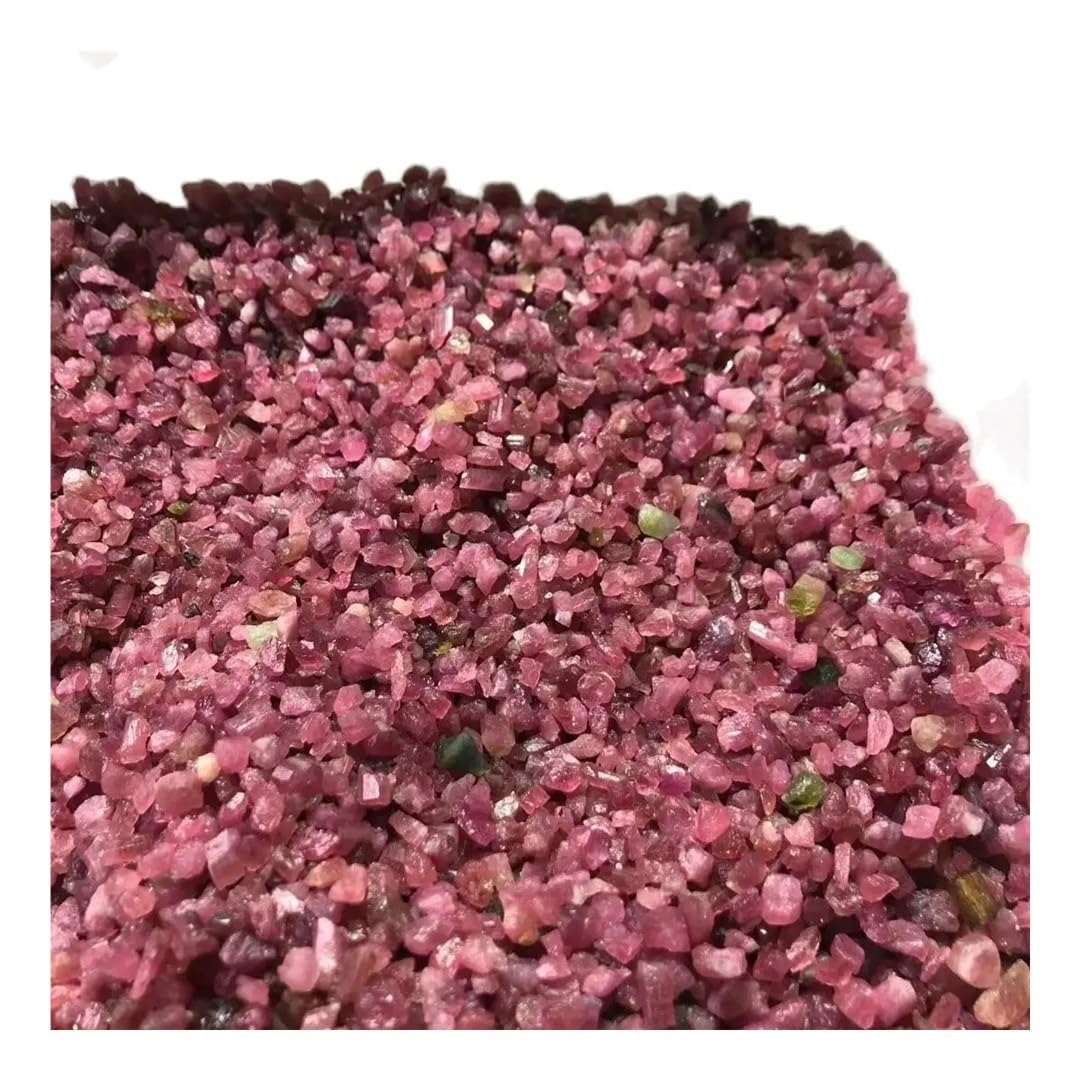 YLQUXEUV 50g 5-7mm Raw Tourmaline Gravel Chip Crystals Gemstone